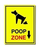 Dog Poop Warning Sign